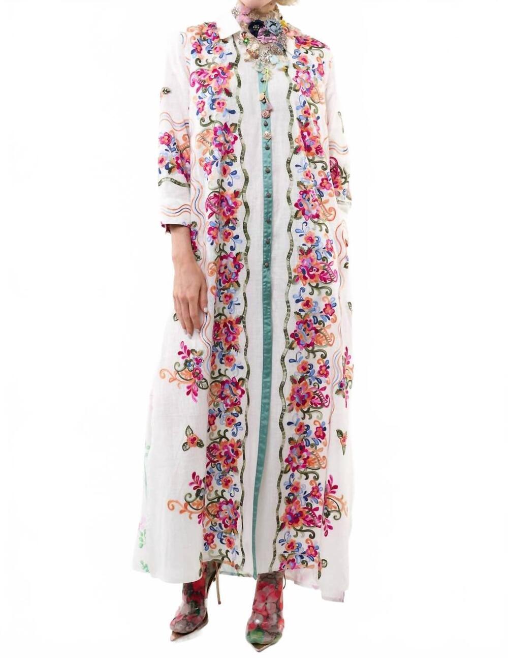 NEW ARATTA beauty mark maxi dress in white | floral